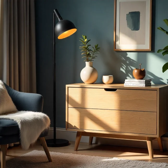 שידת "Nordic" - צדדית לסלון - אלון-טבעי